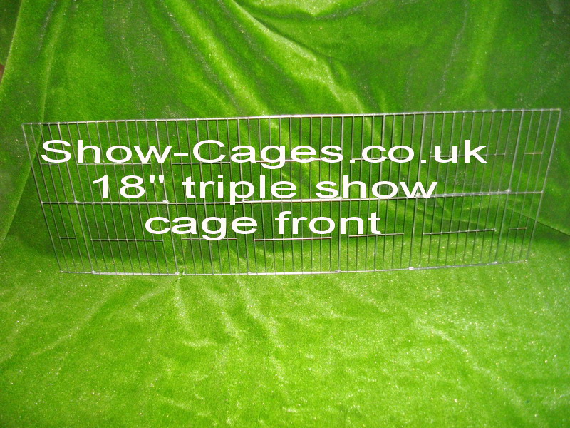 18" poultry show cage fronts