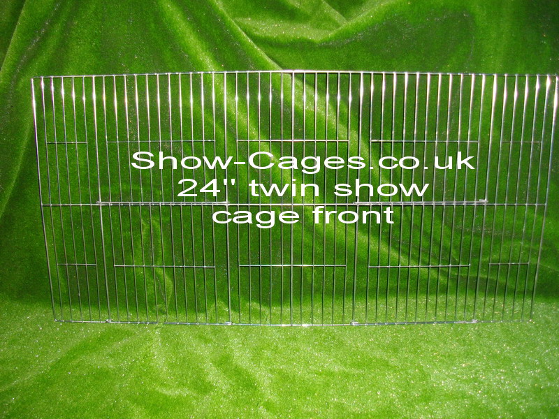 24" poultry show cage fronts