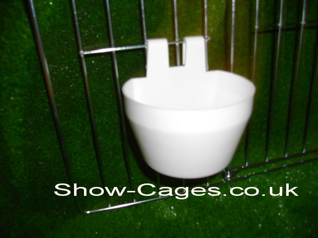 poultry show cage drinker / feeder