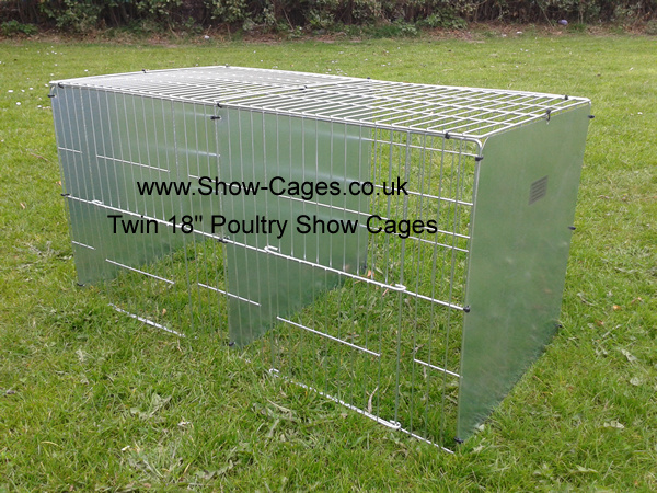 These 18" twin cages are cheaper to buy than our
